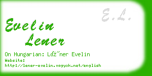 evelin lener business card